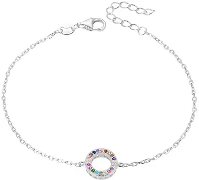 Beneto Modern bracelet IN silver with zirconia AGB581/21