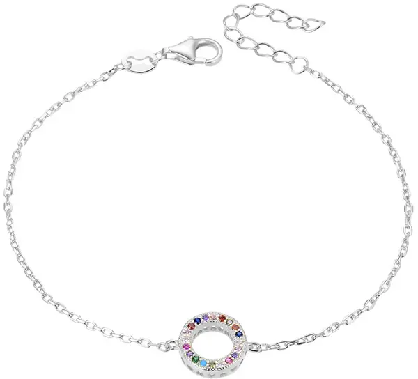 Beneto Modern bracelet IN silver with zirconia AGB581/21