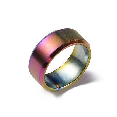 Stainless Steel Wide Band Finger Rings for Women Men