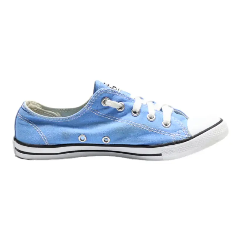 CONVERSE Low Top Trainers Blue Canvas Womens UK 4