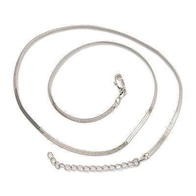 Brass Flat Snake Chain Necklaces for Women