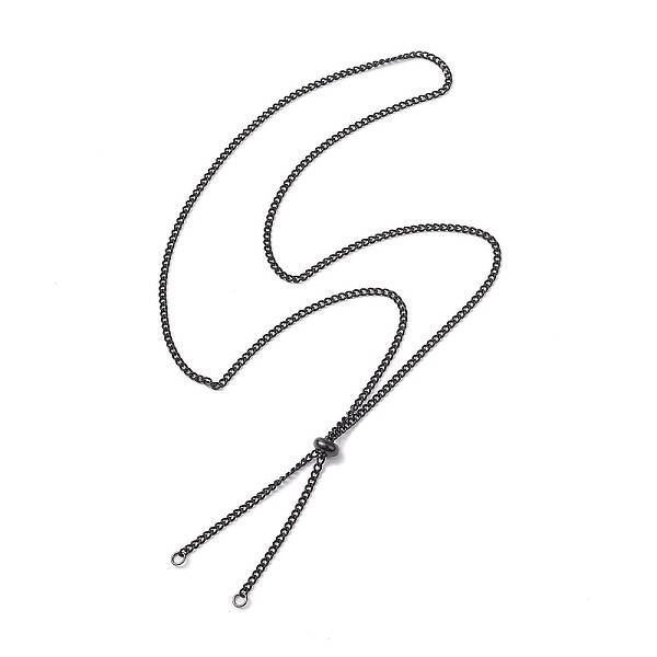 Adjustable 304 Stainless Steel Curb Chains Necklaces Making