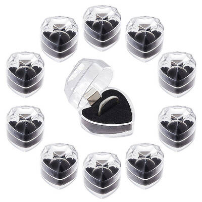 Heart Plastic Ring Boxes