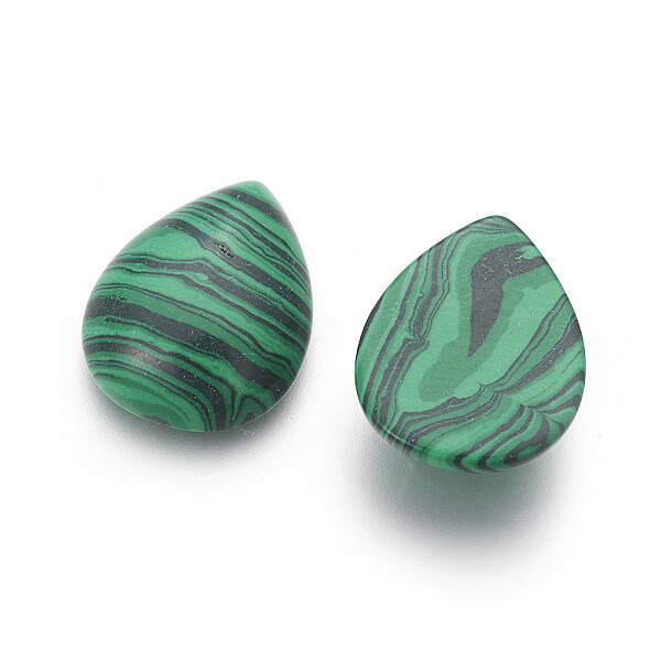 Synthetic Malachite Cabochons
