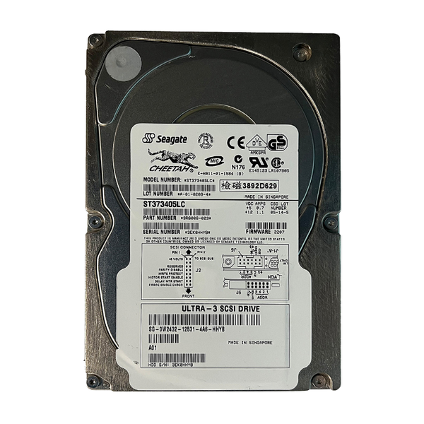 0W2432 Dell 73GB Ultra-160 SCSI 10000 3.5-inch 4MB Hard Drive