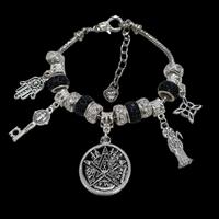 Santa M. Tetragramatón, nudo de bruja, San Benito, mano de Fatima Bracelet (you can add charms)