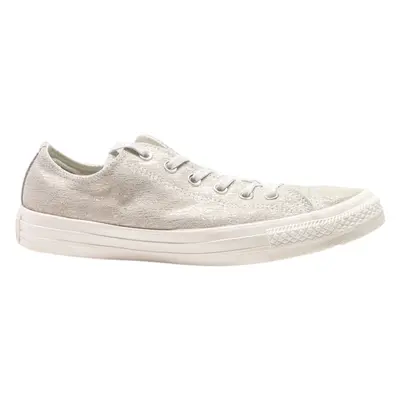 CONVERSE Chuck Taylor All Star Low Top Trainers Silver Synthetic Womens UK 8