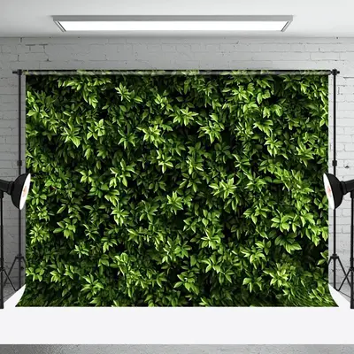 Lush Green Leaves Spring Backdrop For Photo Booth - Aperturee