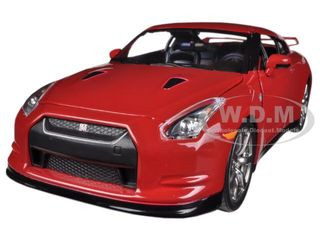 2009 Nissan GT-R R35 Red 1/24 Diecast Car Model by Jada