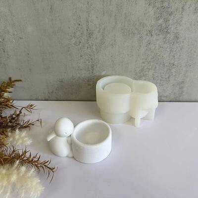 DIY Rabbit Candle Holder Silicone Molds