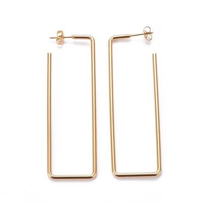 201 Stainless Steel Stud Earrings