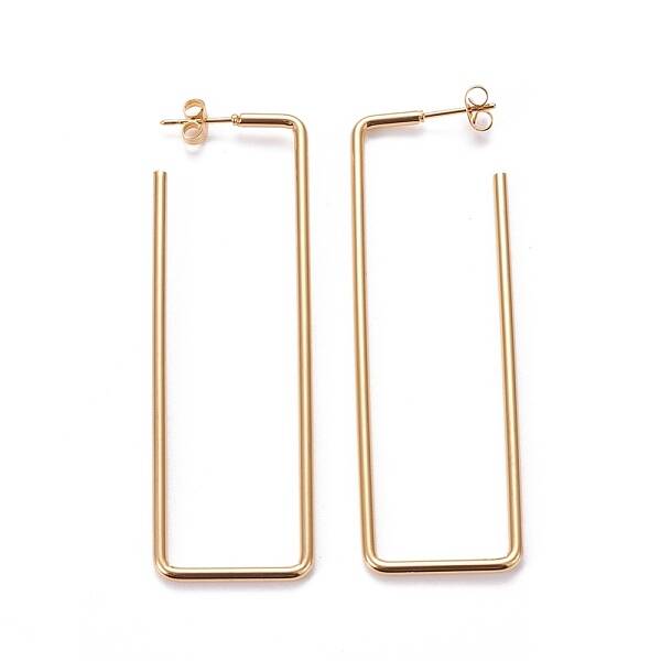 201 Stainless Steel Stud Earrings