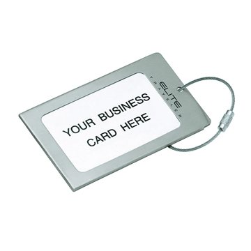 50 Custom Navigor Series Steel Luggage Tag - Cable Closure