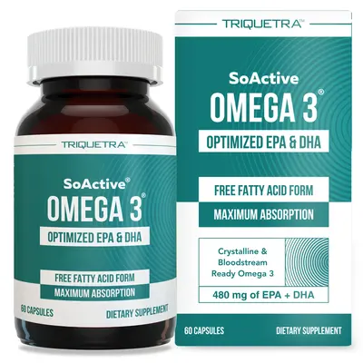 SoActive Omega 3 EPA & DHA (500 MG) - Bloodstream-Ready Healthcare Dietary