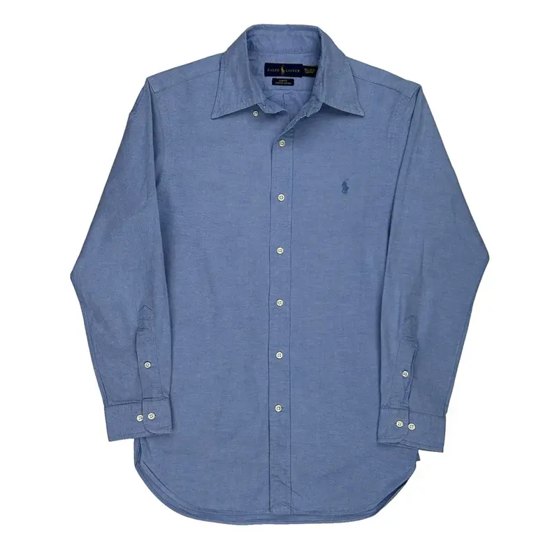 Ralph Lauren Slim Fit Shirt - XS Blue Cotton
