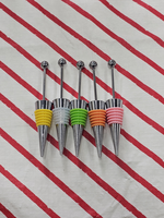 【P72】Qty 5 DIY beadable wine stopper with beadable wine bottle stopper