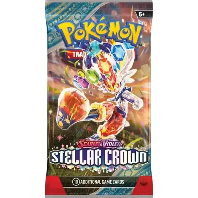 Pokemon Trading Card Game Stellar Crown Booster Pack - Available Sealed or in Livestream