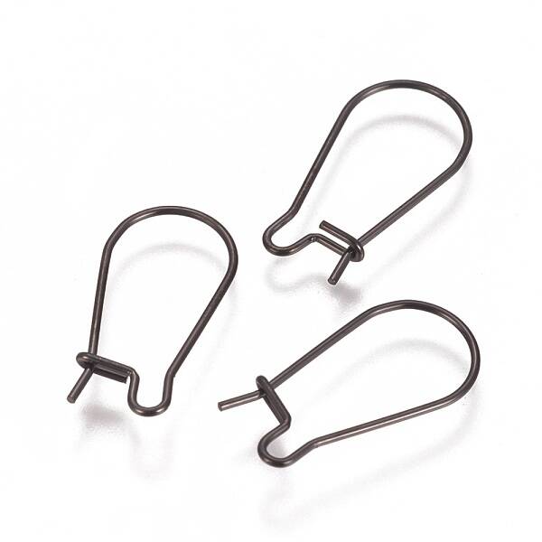 304 Stainless Steel Hoop Earrings Findings Kidney Ear Wires