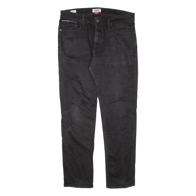 TOMMY HILFIGER Ryan Mens Jeans Black Regular Straight W32 L29
