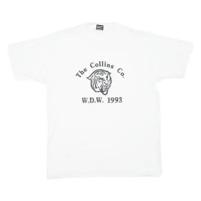 BEST Mens T-Shirt White USA L