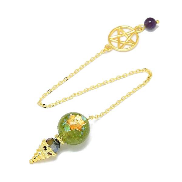 Round Resin Dowsing Pendulum Big Pendants
