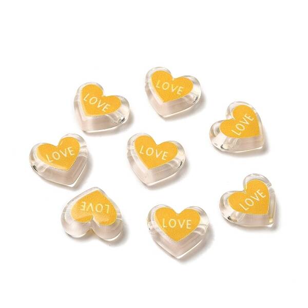 Printed Transparent Acrylic Beads