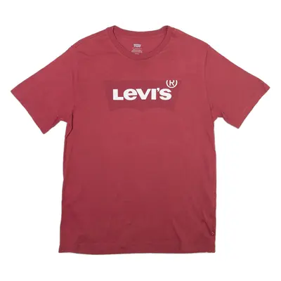 LEVI'S Mens T-Shirt Maroon S