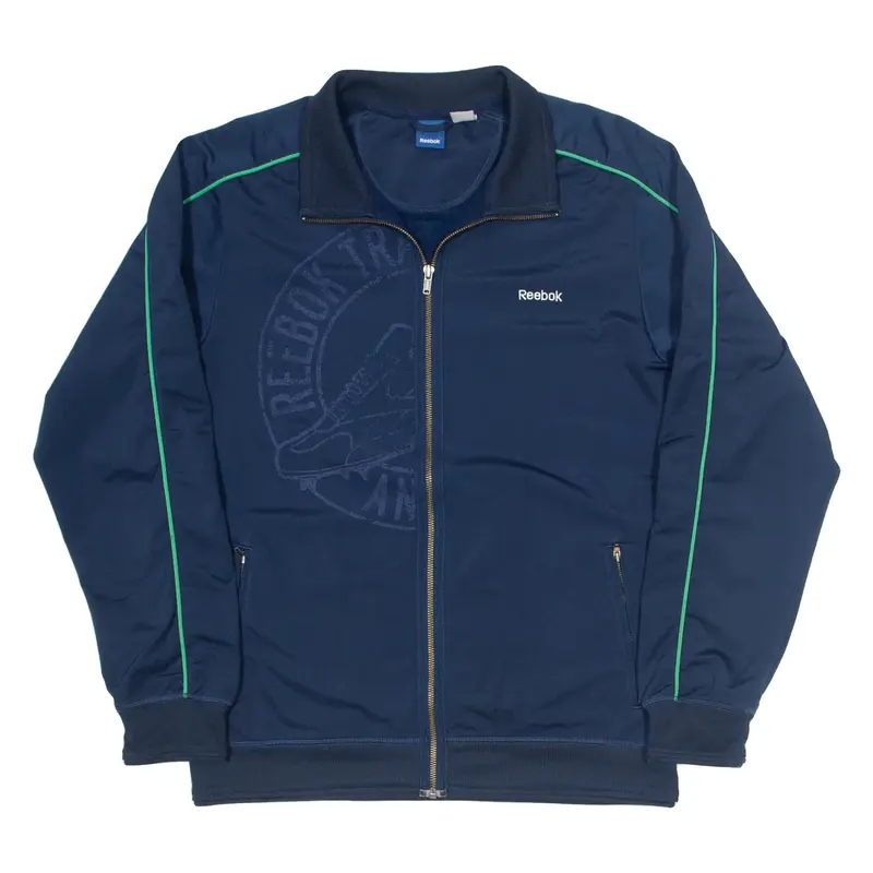 REEBOK Track Jacket Blue Mens L