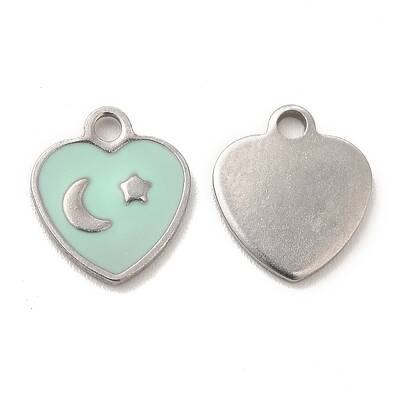 304 Stainless Steel Enamel Pendants