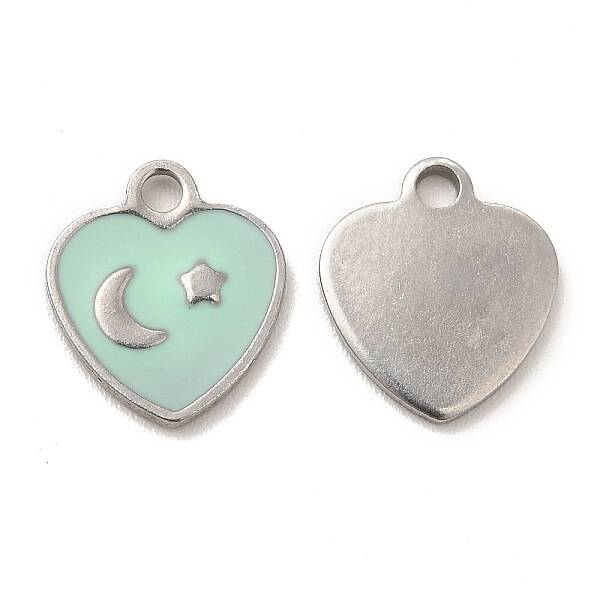 304 Stainless Steel Enamel Pendants