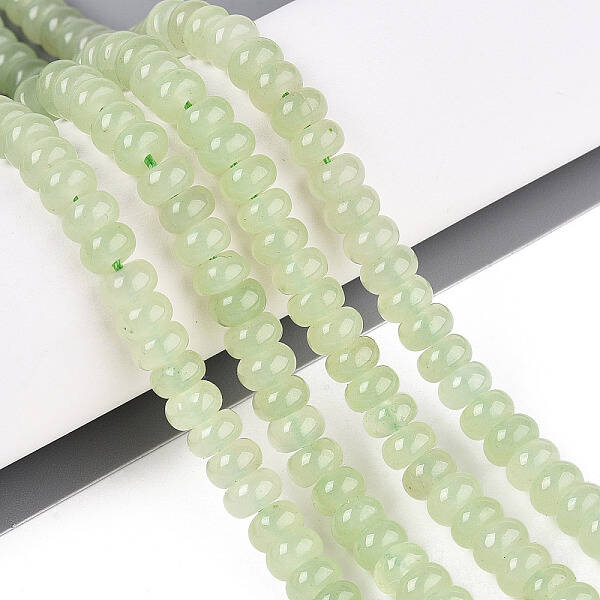 Dyed Natural White Jade Beads Strands