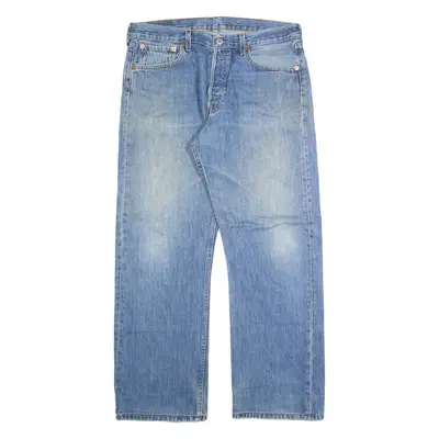 LEVI'S 501 Jeans Mens Blue Regular Straight Stone Wash W33 L27
