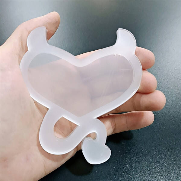 Transparent Acrylic Quicksand Blank Card Brick Mold