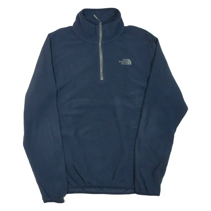 THE NORTH FACE Mens Fleece Blue 1/4 Zip M