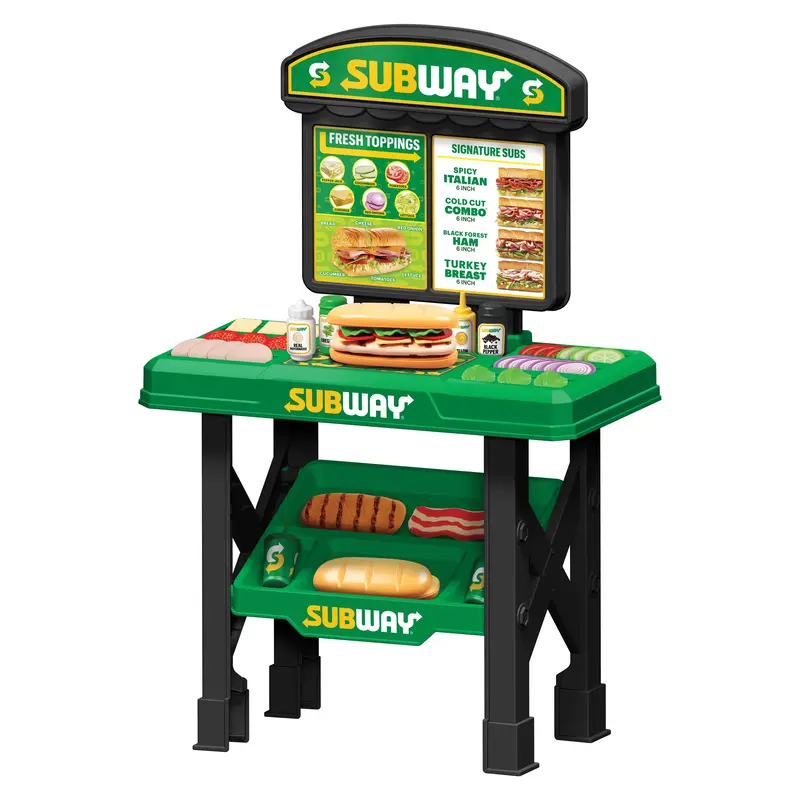 Subway Sandwich Artist 53 Piece Playset - Pretend Play Toys Kitchen Playset For Ages 3+ with Realistic Play Pieces & Official...
