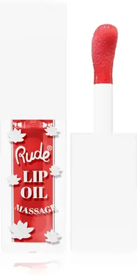 Rude Cosmetics Massage Lip Oil Moisturizing Effect Color Chillaxin' Cherry 4 ml