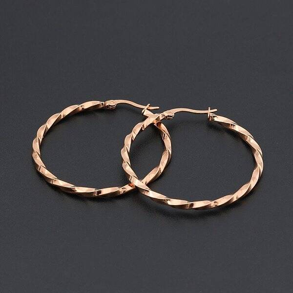 Stainless Steel Hoop Earrings