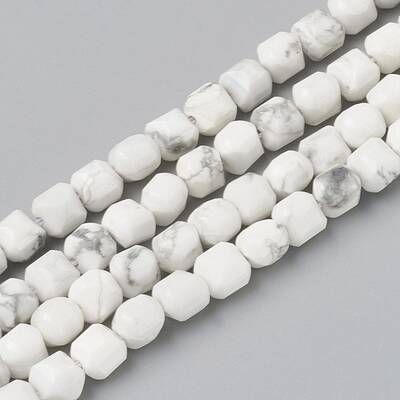 Natural Howlite Beads Strands