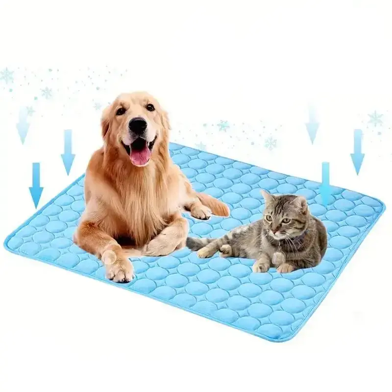 Summer Pet Cooling Mat, Breathable Self-cooling Pad, Washable Dog Bed, Sleeping Cushion, Indoor Pet Supplies