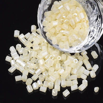 8/0 Two Cut Glass Seed Beads
