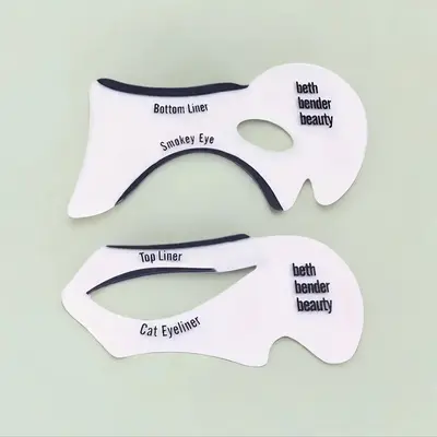 Apply Eyeliner Aid Card (1 Pair), Eye Liner Auxiliary Tool, Eye Makeup Templates for Women, Professional Makeup Tools for Dai...