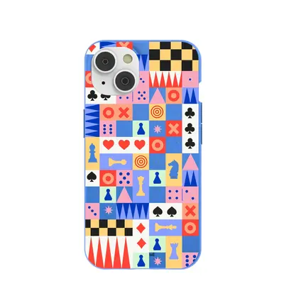 Electric Blue Playful Palette iPhone 14/16e Case