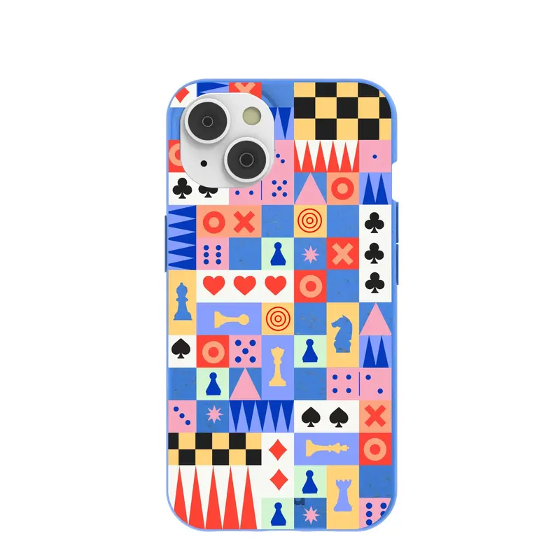 Electric Blue Playful Palette iPhone 14/16e Case