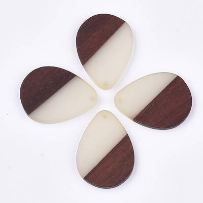 Resin & Walnut Wood Pendants