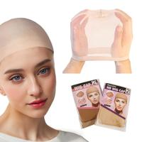 Soft & Stretchy 2pcs Wig Caps - igh Elasticity Lace air Nets, Easy to Use & Clean - Black & Nude