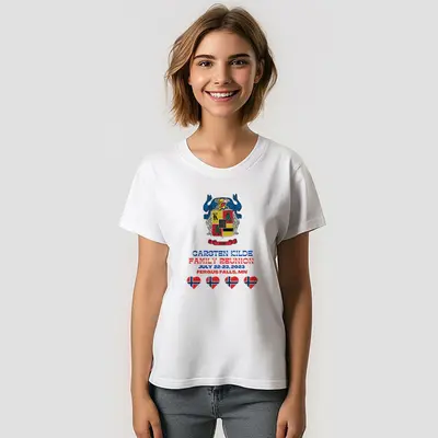 Custom Logo Name Heart Family Reunion T-Shirt