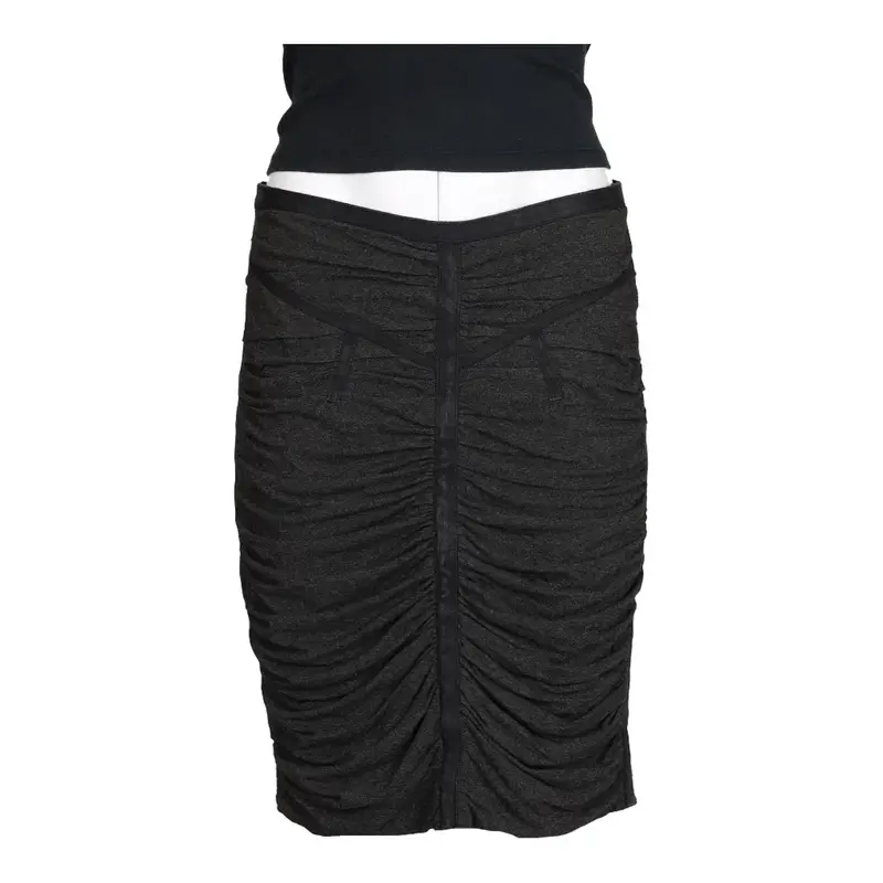 Dolce & Gabbana Sheer Midi Skirt - 30W UK 10 Grey Viscose Blend