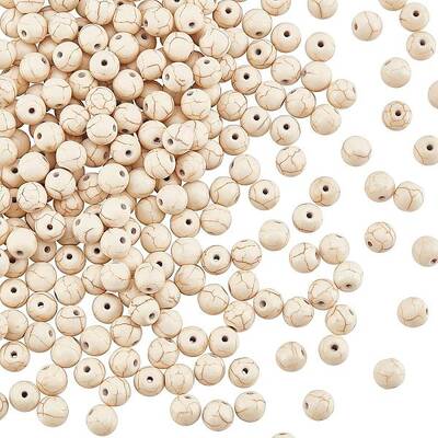 5 Strands Synthetic Howlite Beads Strands