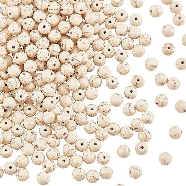 5 Strands Synthetic Howlite Beads Strands