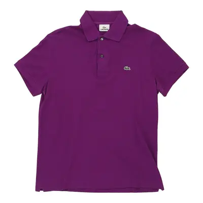 Lacoste Polo Shirt - Small Purple Cotton